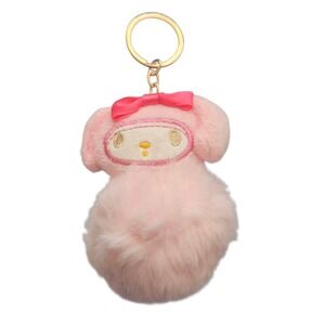 My Melody Plush Keychain Pink Bow Sanrio Character Bag‎ Charm Cute